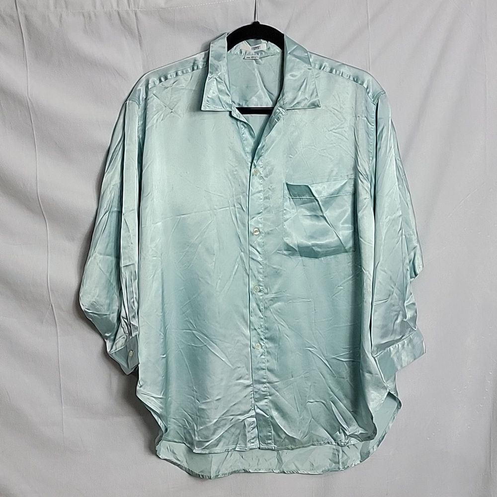🖤 5/$20 🖤 ESPRIT..VINTAGE.. mint color button down top..